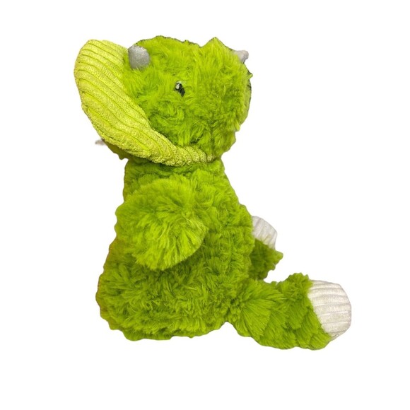 Animal Adventure Green Triceratops  Dinosaur Plush 9" Stuffed Animal Toy 2020 - Picture 6 of 12
